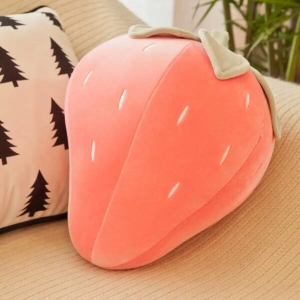 Adorable Strawberry Plush Pillow - Image 2